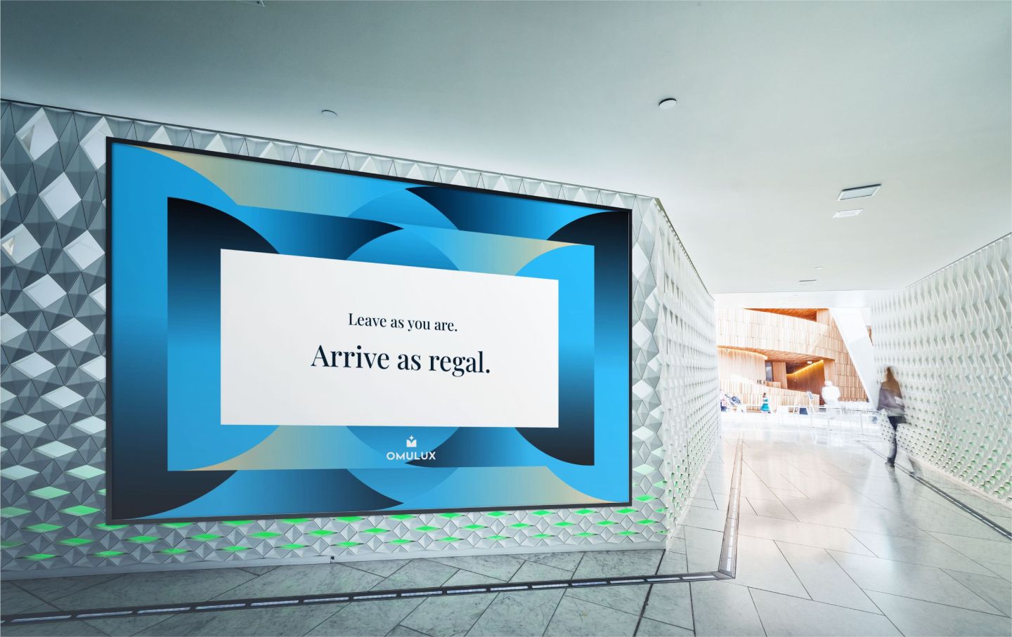 Omulux Luxury Indoor Banner - Exquisite Branding Display